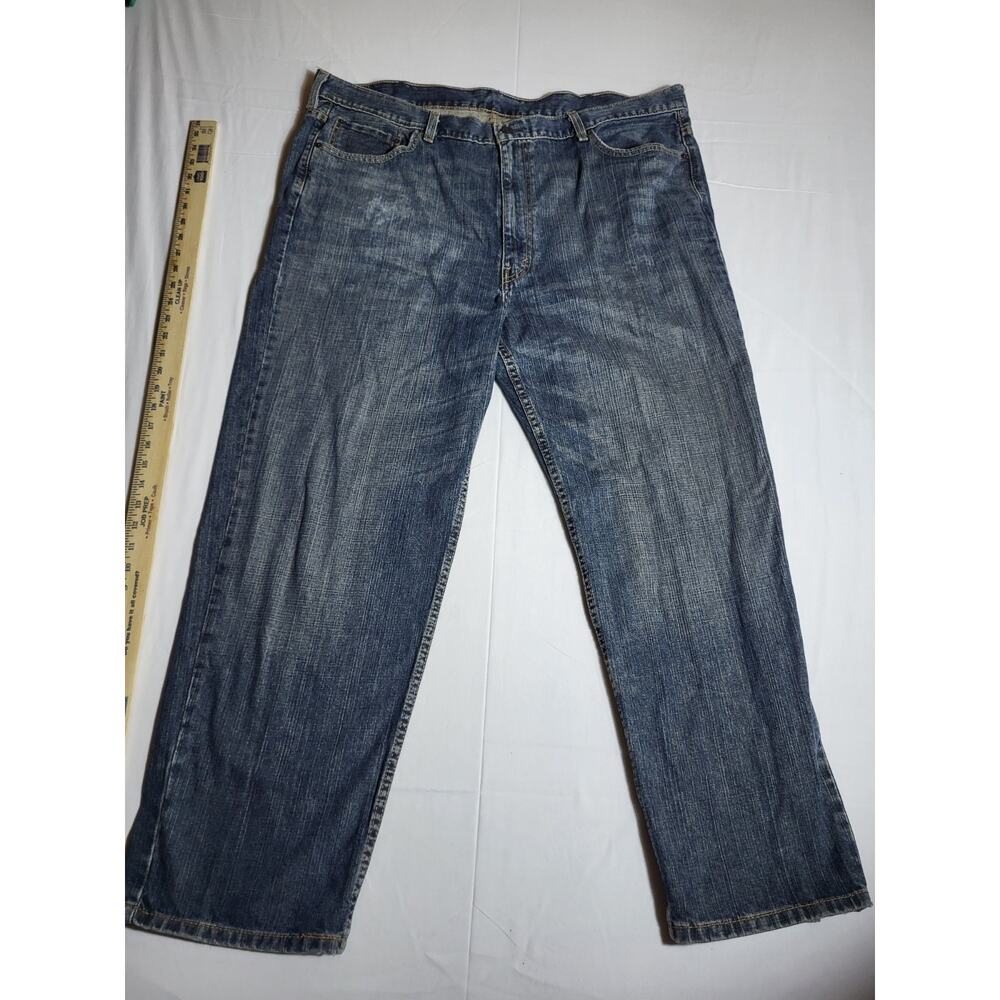 Levis 550 Jeans Mens 44x29 Blue Relaxed Fit Tapered Leg Medium Wash Denim